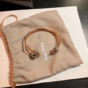 Michael Kors Gray Pearl Cuff Bracelet NWOT